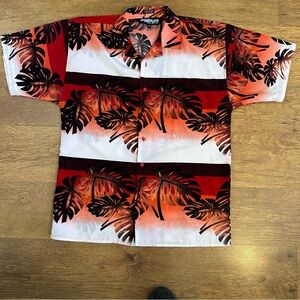 Snakeyes Tropical Red and Black Men's Shirt